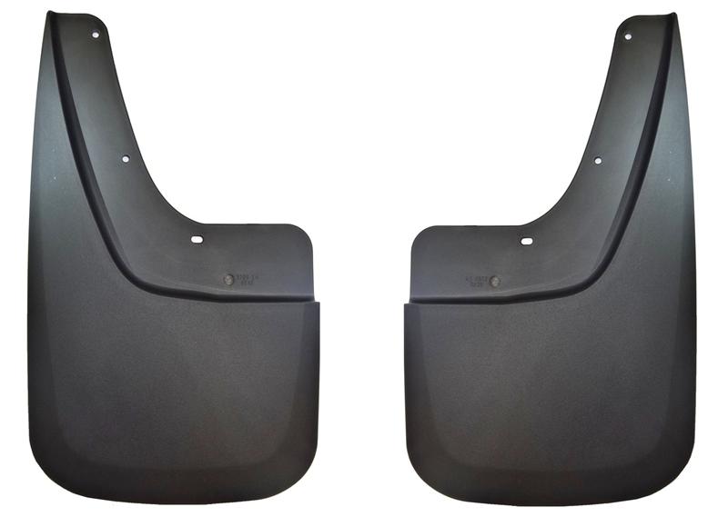 GMC Sierra 1500 Mud Guards - Rear - Husky Liners - Custom - Black - 2014
